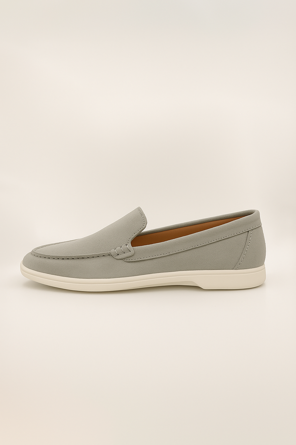 IVAR® Grey Suede Loafers