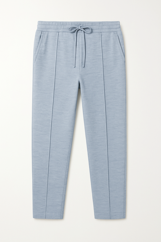 IVAR® Heather Blue Stapered Knitted Pants