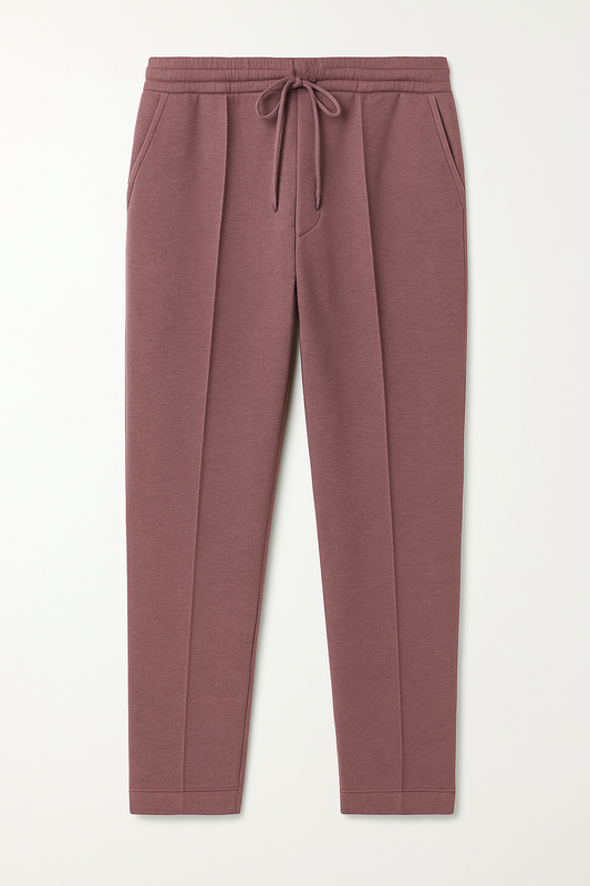 IVAR® Heather Wine Stapered Knitted Pants
