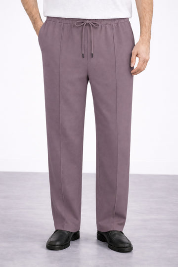 IVAR® Heather Wine Stapered Knitted Pants