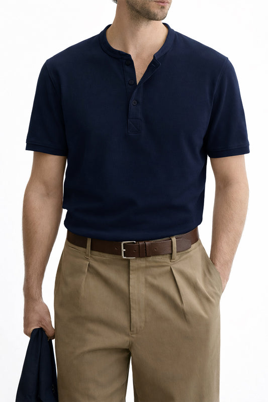 IVAR® Airloop Navy Henley