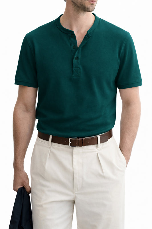 IVAR® Airloop Teal Green Henley