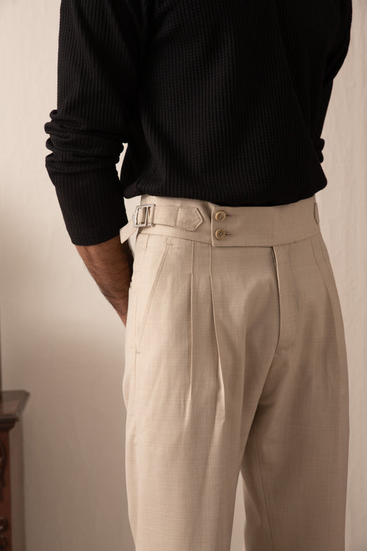 IVAR® Fawn Pleated Gurkha Pants