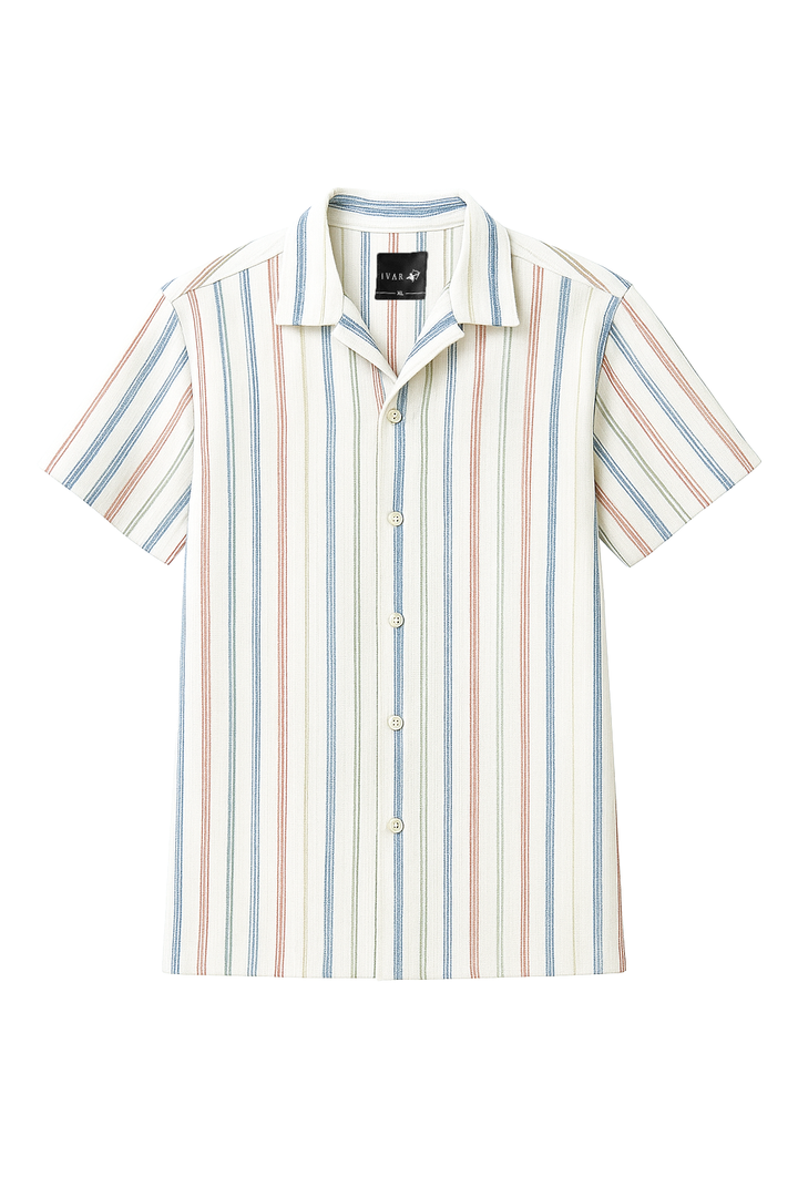 IVAR® Space Dyed Cuban Collar Shirt