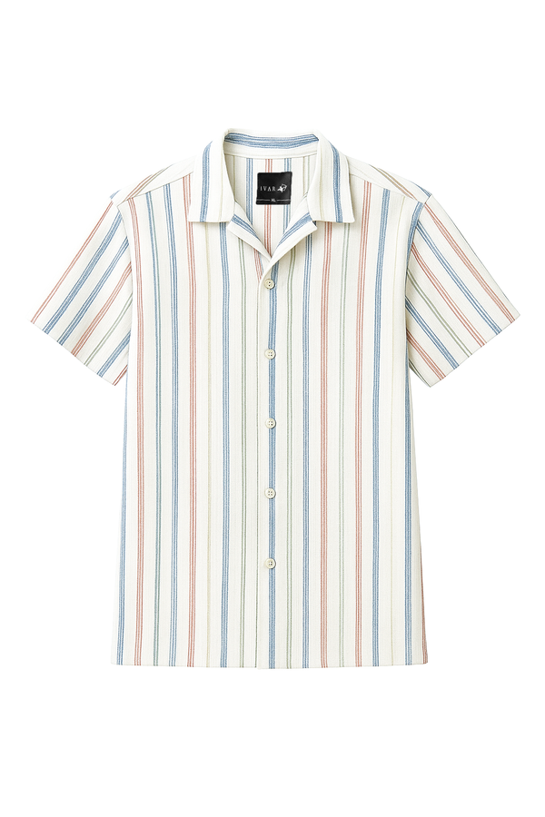IVAR® Space Dyed Cuban Collar Shirt