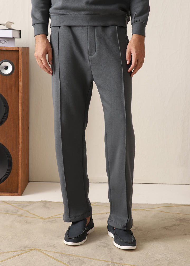 IVAR® Smoky Grey Fleece Pleated Pants