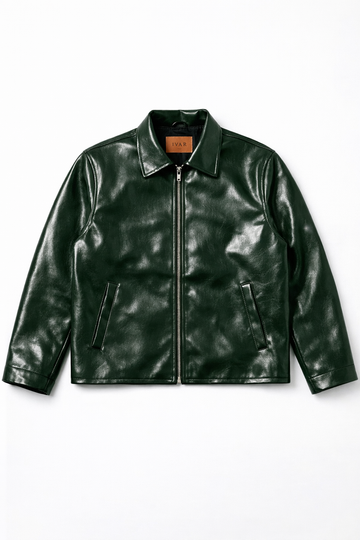 IVAR® Maverick 2.0 Dark Green Leather Jacket