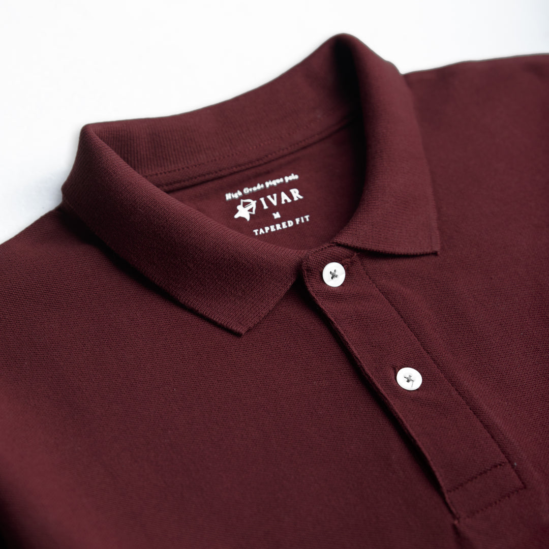 IVAR® Classic Dark Maroon Polo