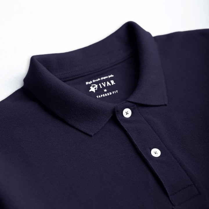 IVAR® Classic Navy Blue Polo