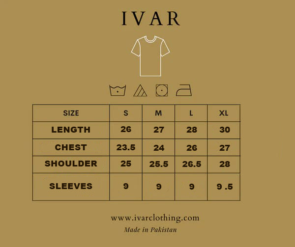 IVAR® Brown Oversized Acid-Washed T-Shirt