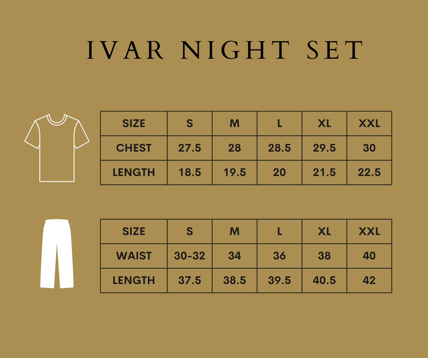 IVAR® Navy & Heather Gray Night Set