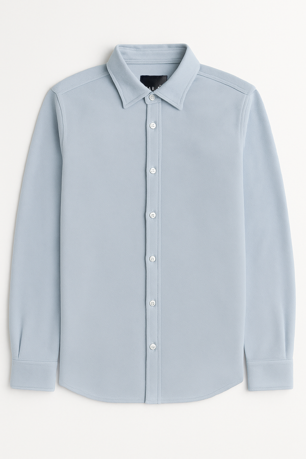IVAR® Ice Blue Pique Shirt