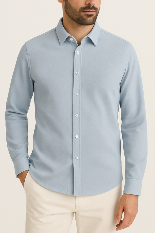 IVAR® Ice Blue Pique Shirt