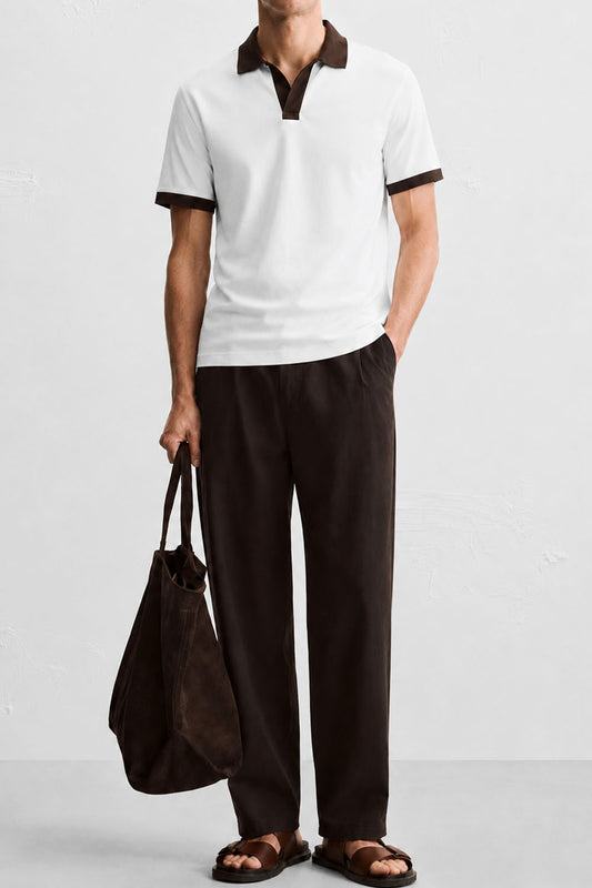 IVAR White Cocoa J/C Collar Polo