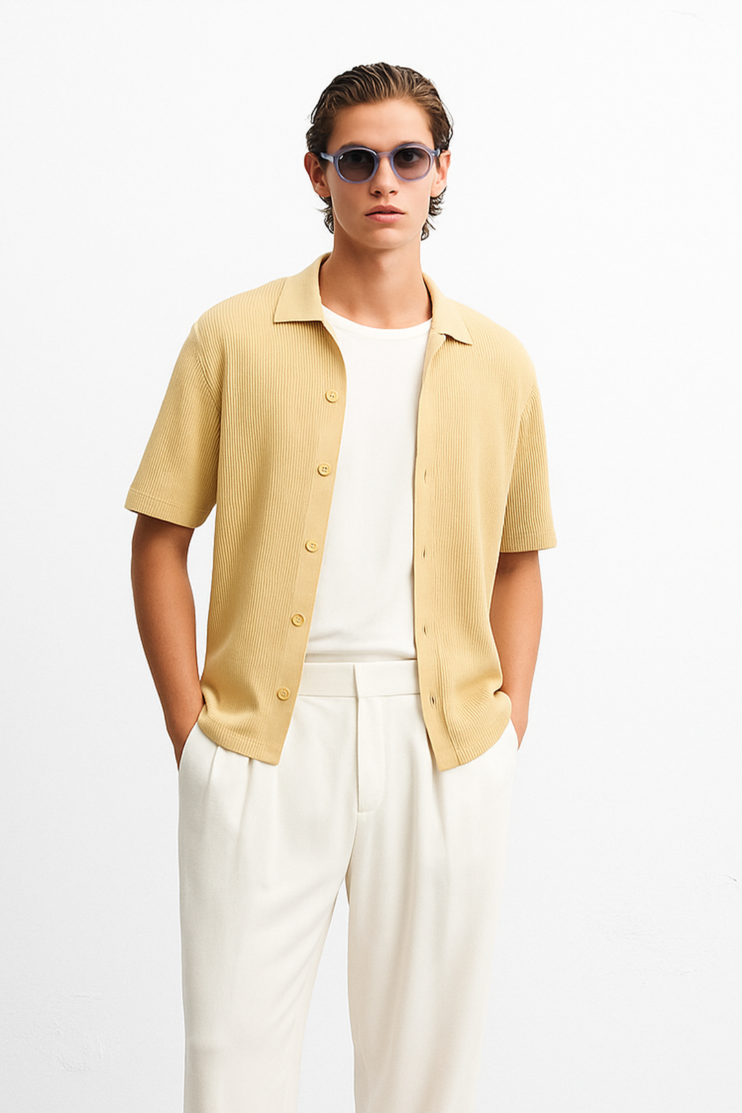 IVAR® Khaki Ribbed Shirt