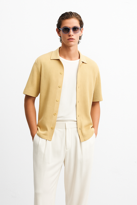 IVAR® Khaki Ribbed Shirt