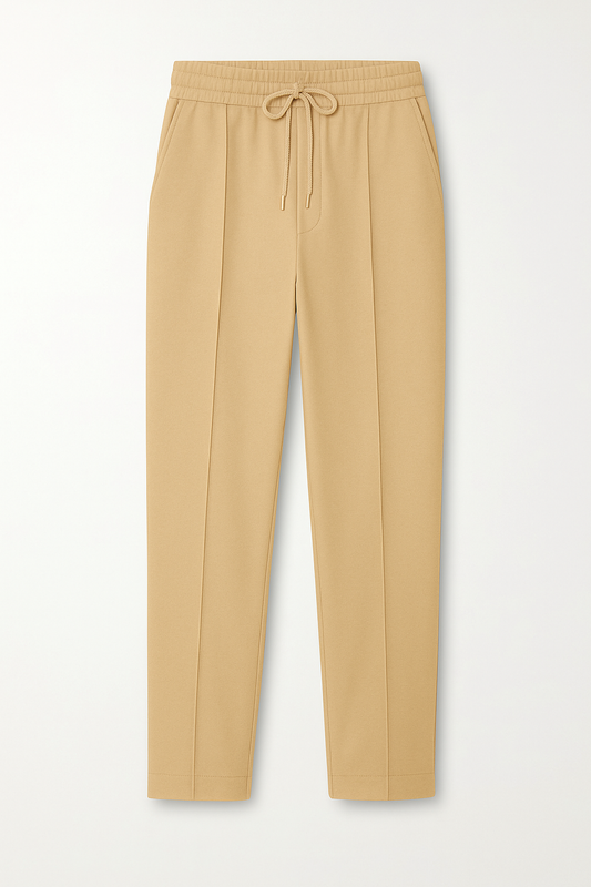 IVAR® Khaki Stapered Knitted Pants
