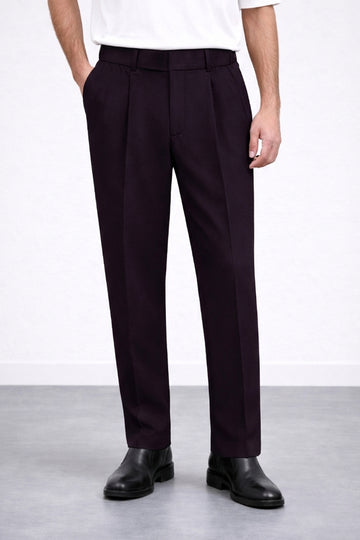 IVAR® Deep Plum Korean pants