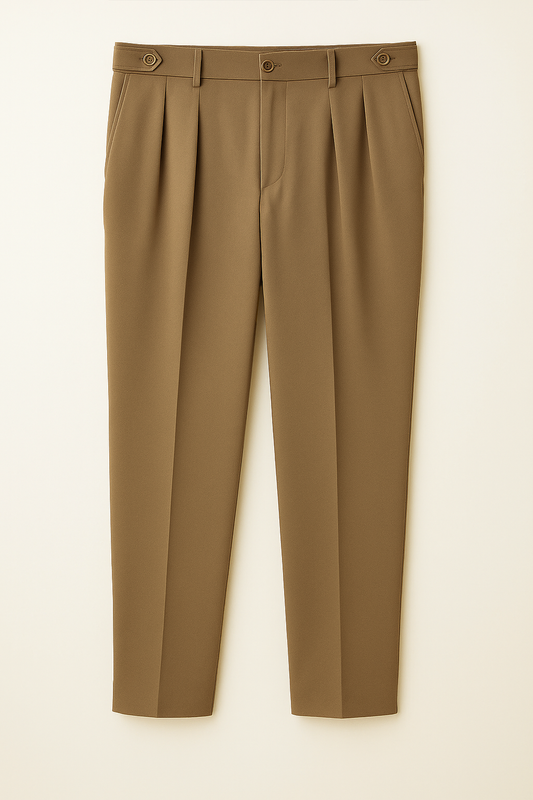 IVAR® Light Brown Adjustable pleated pants