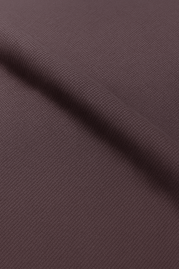 IVAR®  Light Chocolate Jacquard Cuban Collar Shirt