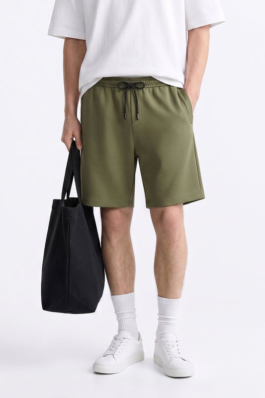 IVAR Olive Light Scuba Shorts