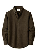IVAR Brown Linen Shirt - Front View - IVAR Clothing