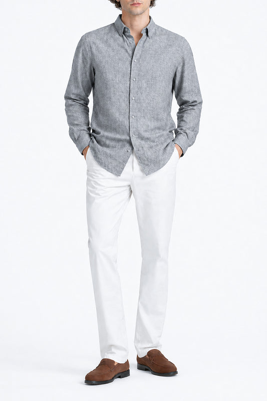 IVAR® Grey Linen Shirt