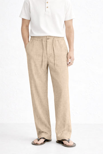 IVAR® Dark Khaki Linen Pants