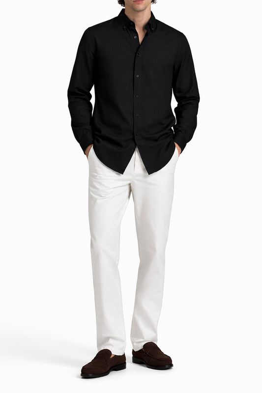 IVAR® Black Linen Shirt