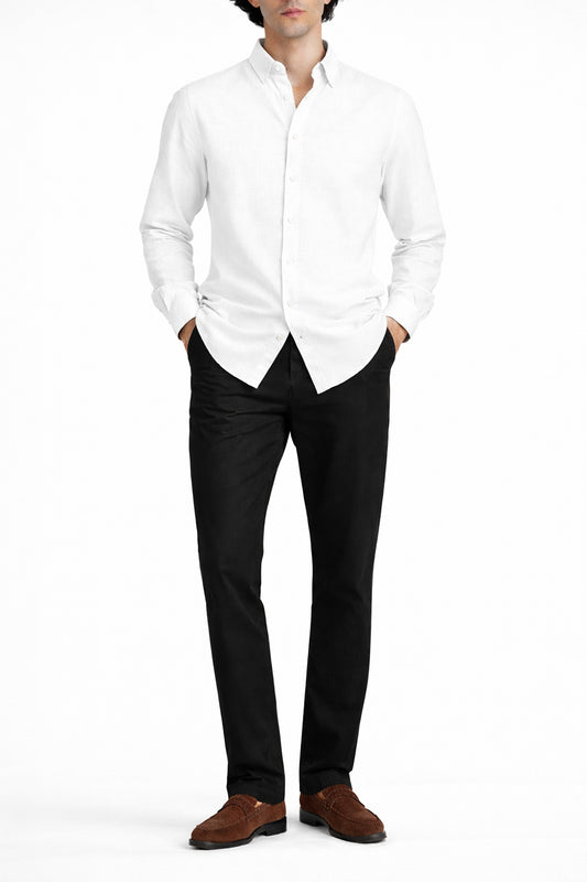 IVAR® White Linen Shirt