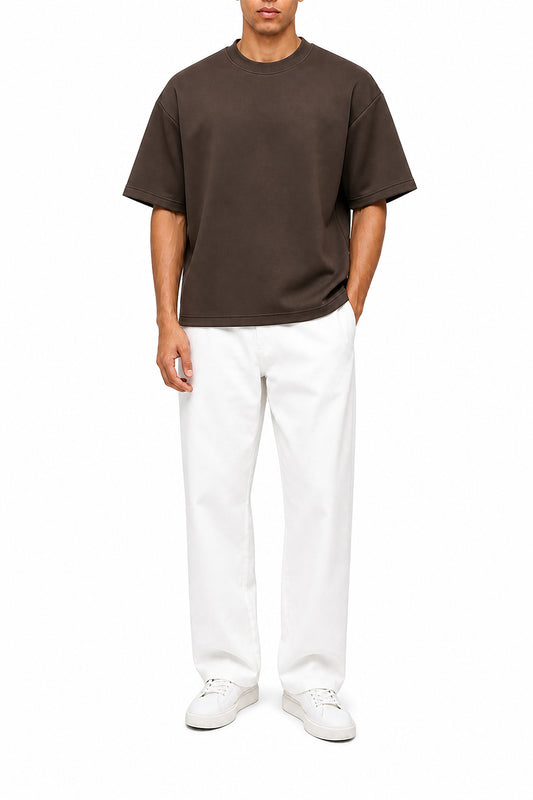 IVAR® Brown Light Scuba oversized Tshirt