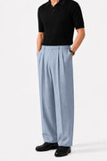 IVAR Sky Luxe Pinstripe Pant - Styled Outfit View - IVAR Clothing