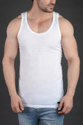 Men’s White Jersey Vest online in pakistan (100% Combed Cotton)