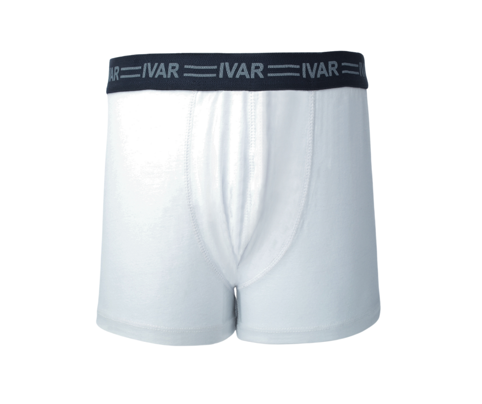 Men’s White Stretchable Boxers (95% Cotton + 5% High grade Lycra)