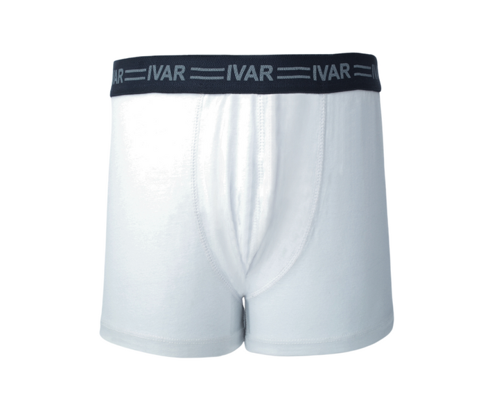 Men’s White Stretchable Boxers (95% Cotton + 5% High grade Lycra)