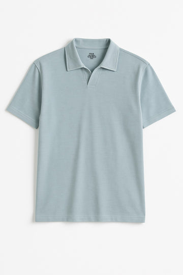 IVAR® Mint Green Johnny Collar Polo