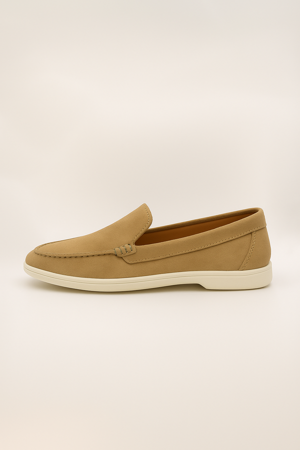IVAR® Mustard Suede Loafers