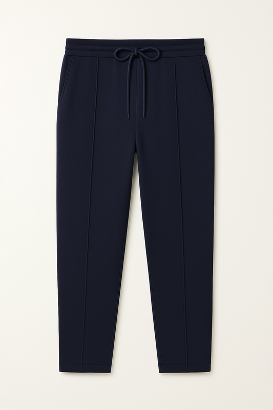 IVAR® Navy Stapered Knitted Pants