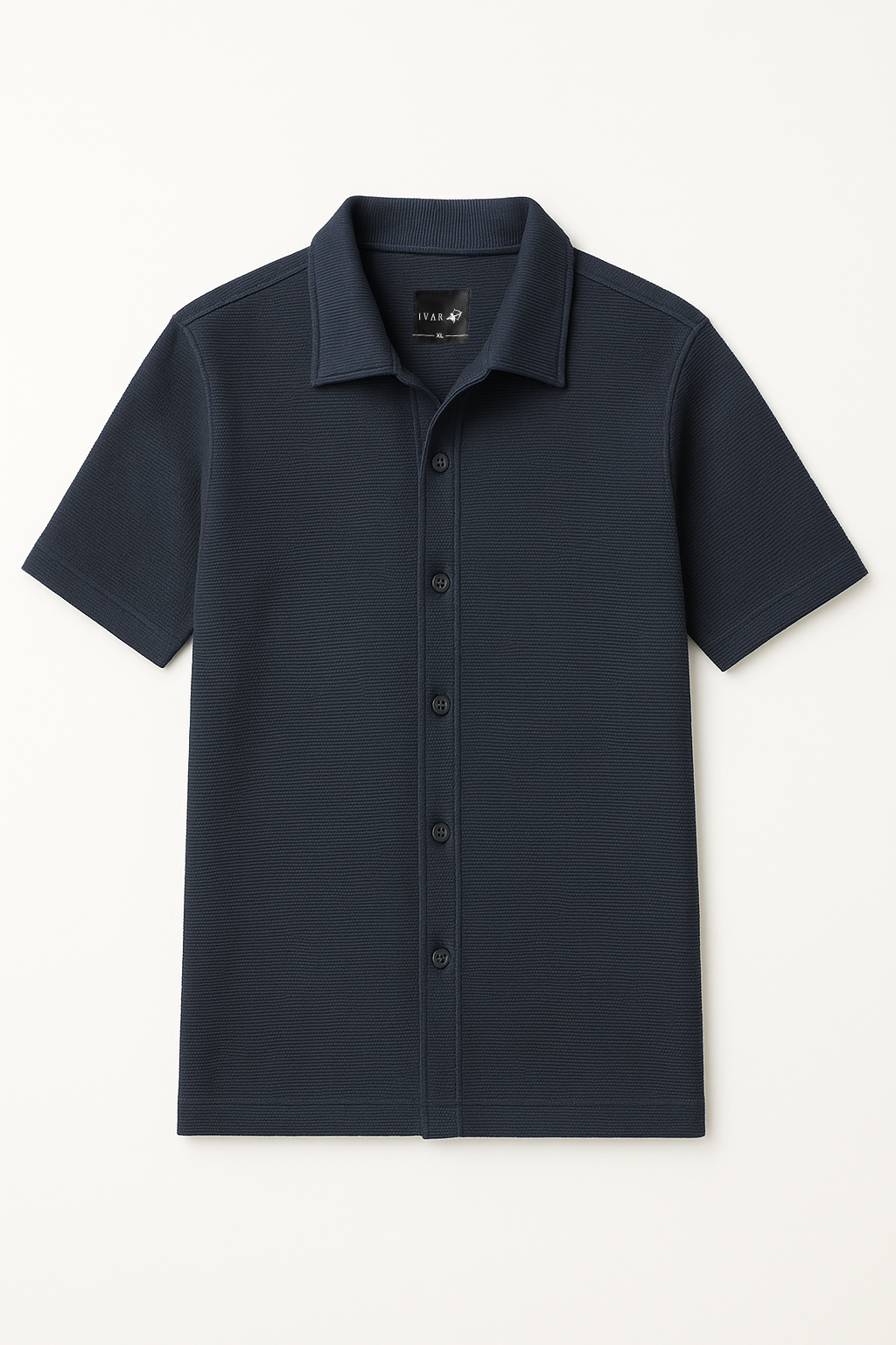 IVAR® Navy Ribbed Shirt