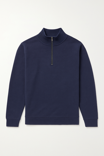 IVAR® Navy Fleece Quarter Zipper