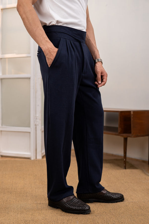 IVAR® Ribbed Navy Adjustable Gurkha Pant