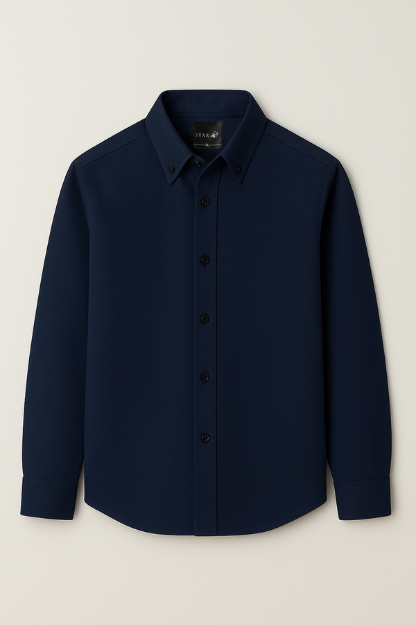 IVAR® Non Iron Navy Slim Fit Shirt