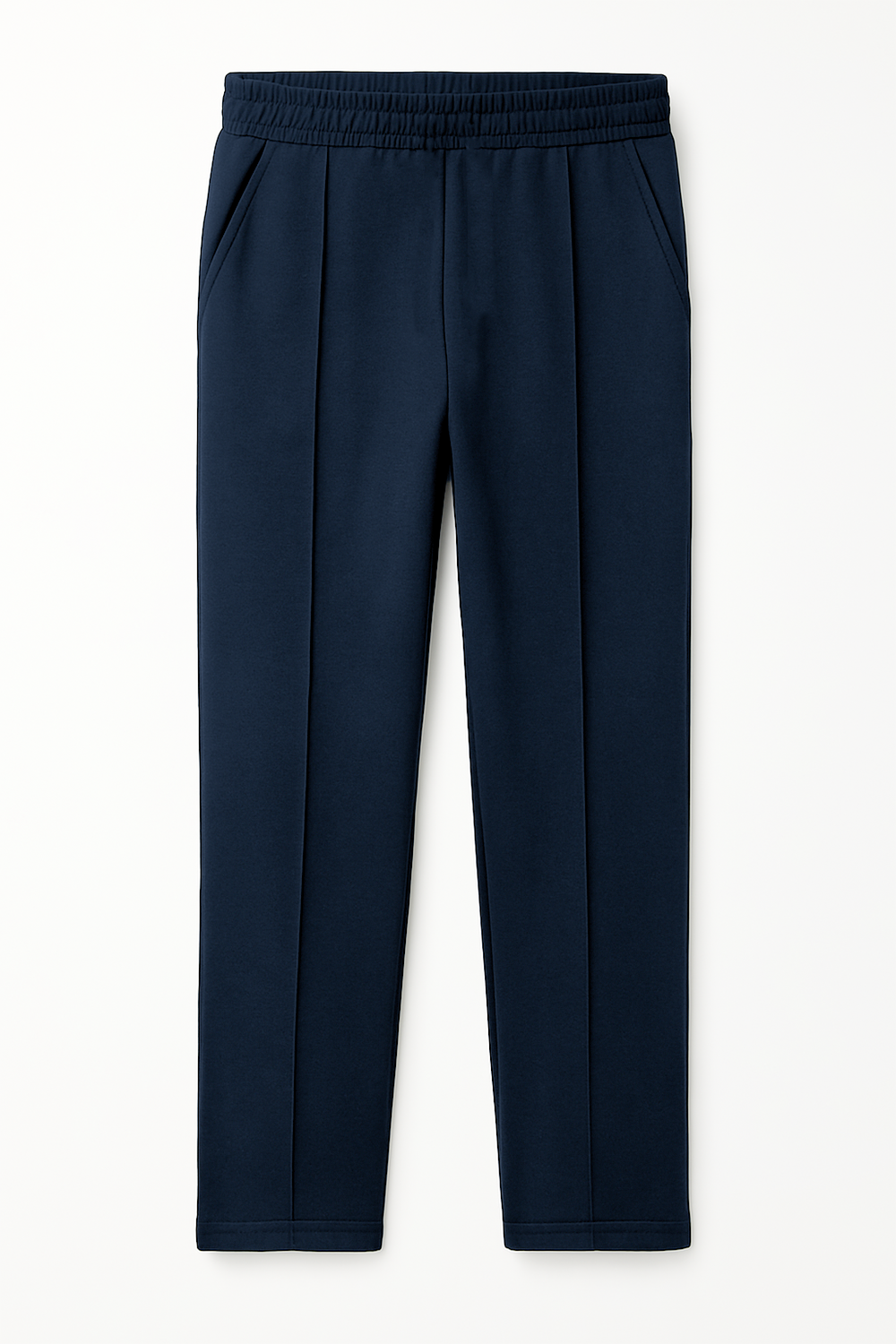 IVAR® Navy Fleece Pleated Pants