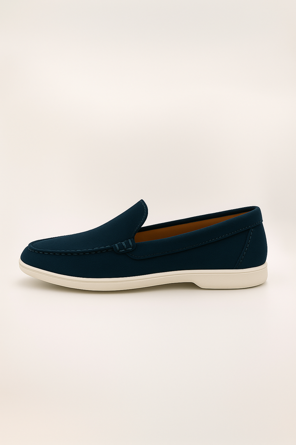 IVAR® Teal Blue Suede Loafers