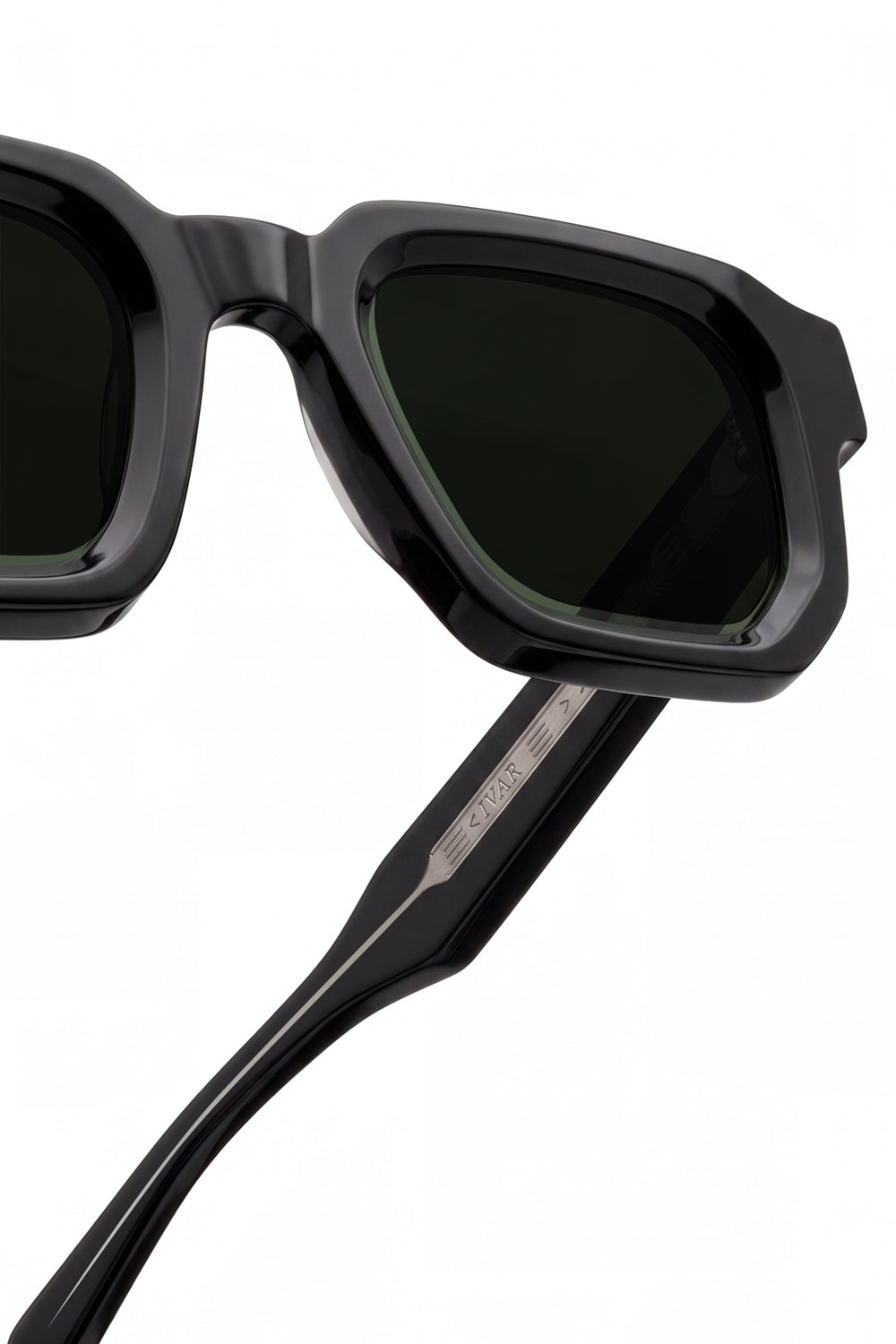 Ivar Nighthawk Glasses - Angled Detail View - IVAR Clothing
