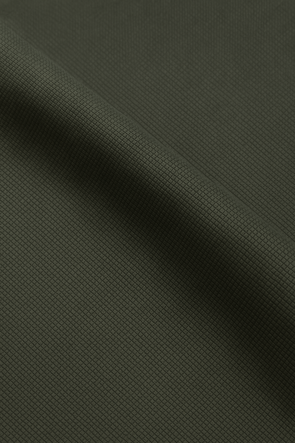 IVAR®  Olive Green Jacquard Cuban Collar Shirt