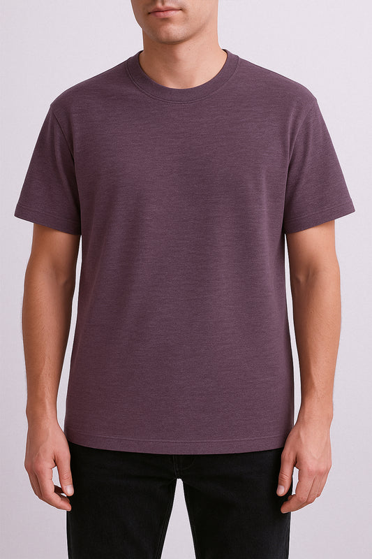 IVAR® Heather Wine Oversized Tshirt