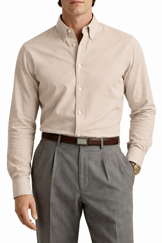 IVAR® Beige Oxford Shirt