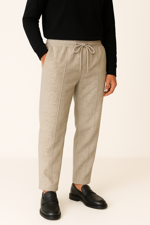 IVAR® Oat Meal Stapered Knitted Pants