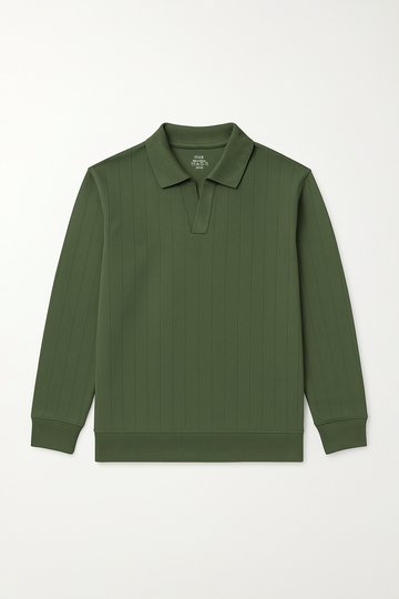 IVAR® Olive Green Scuba Drop Needle Polo